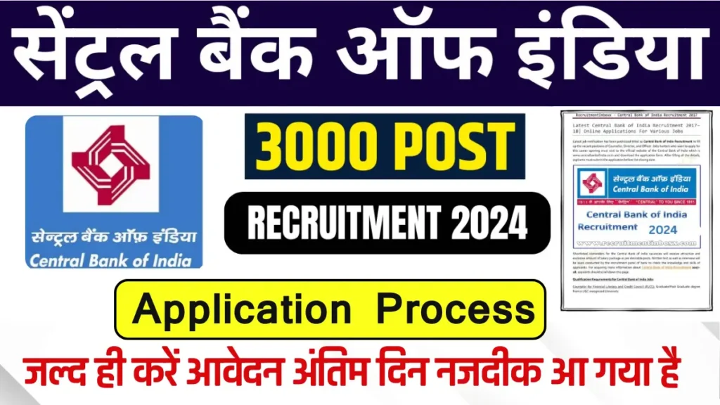 Central Bank of India SO Recruitment 2024