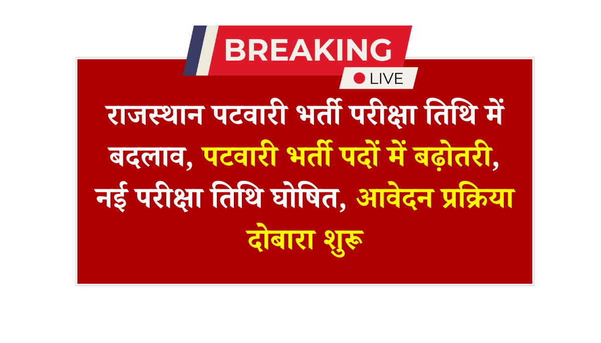 Rajasthan Patwari Bharti 2025