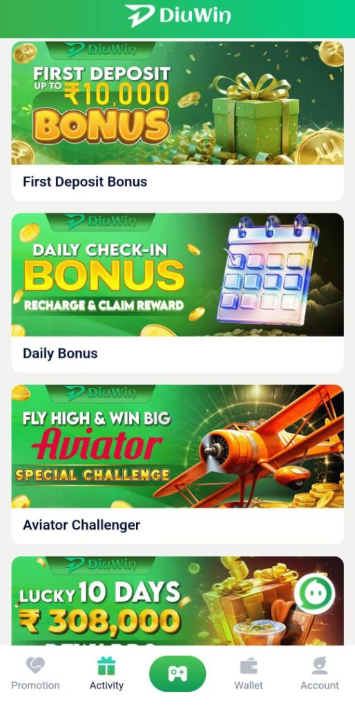 Diuwin Login 4 Diuwin Bonuses