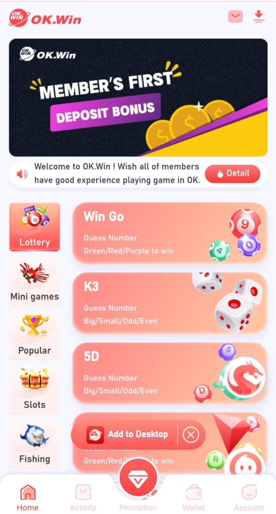 Ok Win Login 3 OK Win